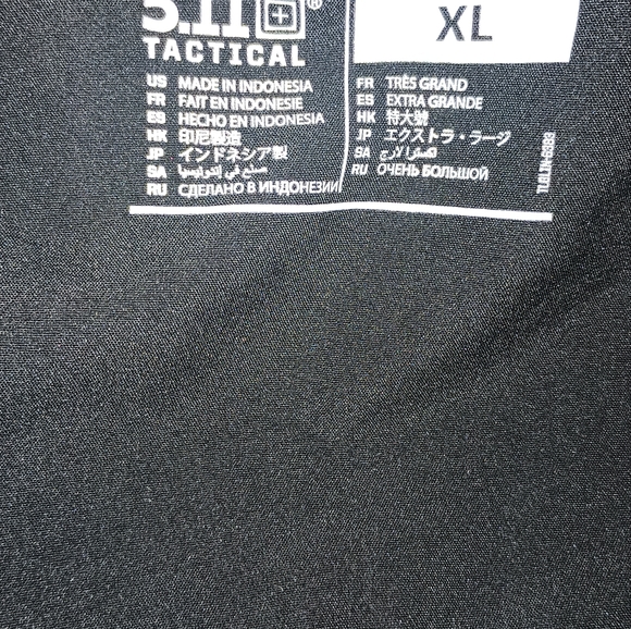 5.11  511 Tactical Shirt, 511 Tactical Long Sleeve Shirt, Size XL - Picture 2 of 3